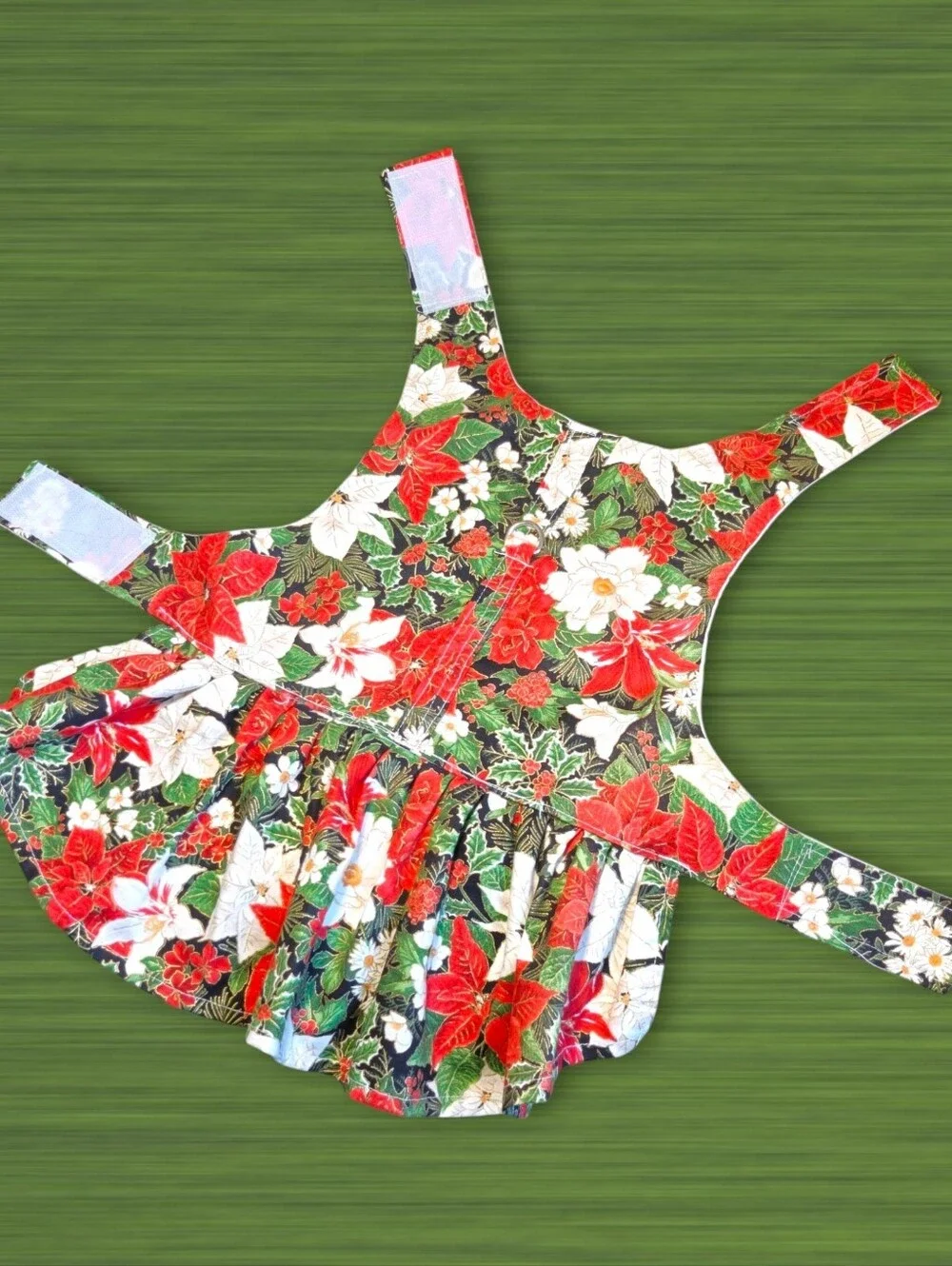 COZYPETZ Christmas Poinsettia Floral Dog Dress